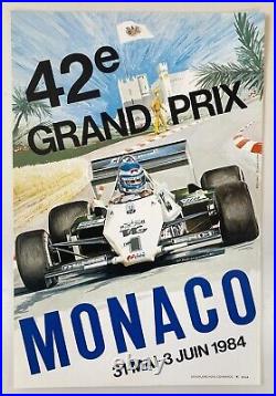 Affiche Originale Grand Prix Monaco 1984