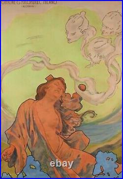 Affiche Originale Hohenstein Iris Opera Italien Japon Mascagni 1898