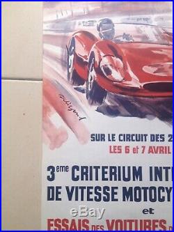 Affiche Originale Le Mans 1963