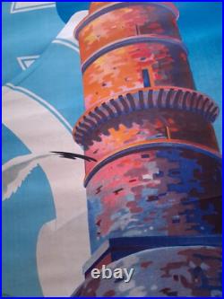 Affiche Originale Lithographiee, Marseille Sur La Cote D'azur, Par Beglia