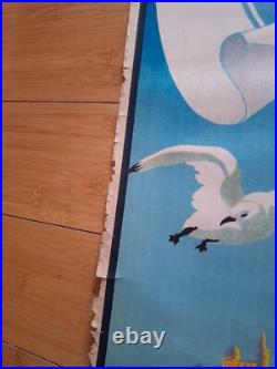 Affiche Originale Lithographiee, Marseille Sur La Cote D'azur, Par Beglia