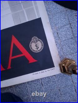 Affiche Originale Lithographiee Rome, Annees 30, 40's  Manifesto, Poster