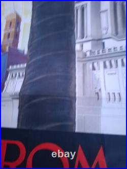 Affiche Originale Lithographiee Rome, Annees 30, 40's  Manifesto, Poster