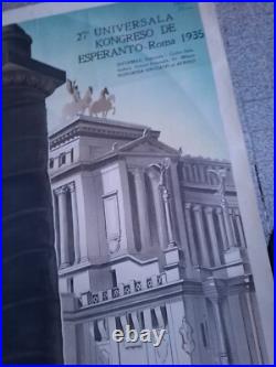 Affiche Originale Lithographiee Rome, Annees 30, 40's  Manifesto, Poster