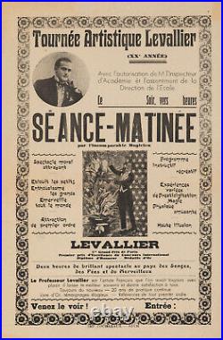 Affiche Originale Nicolitch Levallier Tournée Artistique Circa 1940