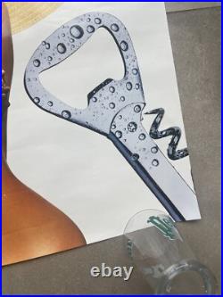 Affiche Originale PERRIER Hep, garçon! 60 x 80 cm Ogilvy 1992