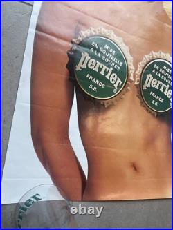 Affiche Originale PERRIER Hep, garçon! 60 x 80 cm Ogilvy 1992
