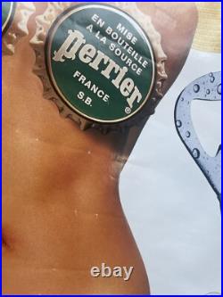 Affiche Originale PERRIER Hep, garçon! 60 x 80 cm Ogilvy 1992