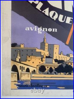 Affiche Originale PLM Grenoble Mont-Blanc 1928 RARE