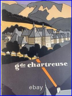 Affiche Originale PLM Grenoble Mont-Blanc 1928 RARE