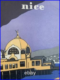 Affiche Originale PLM Grenoble Mont-Blanc 1928 RARE