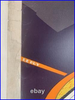 Affiche Originale PLM Grenoble Mont-Blanc 1928 RARE