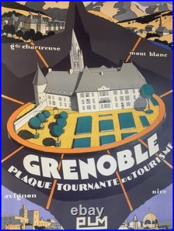 Affiche Originale PLM Grenoble Mont-Blanc 1928 RARE