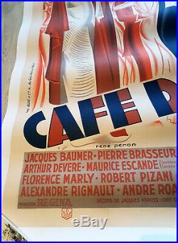 Affiche Originale Peron Rene Cafe De Paris