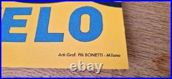 Affiche Originale Poster Michelin Bibendum 48x67 -bonetti Milano Pneu Velo