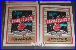 Affiche Originale Sirops Excelsior 1950 St-Etienne lot de 4 affiches