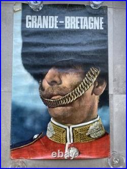 Affiche Originale Tourisme Grande Bretagne 50/60' 64 x 101,5 cm