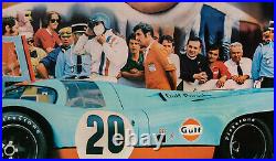 Affiche Originale de Film Le Mans Steve Mc Queen Porsche Automobile 1971
