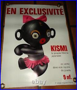 Affiche Originale doll poupée KISMI fétiche Japon 1960 Japan oeil animé clignant
