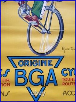 Affiche Origine BGA Armes et Cycles par Martin Dupin Cowboy imprimerie Ménard