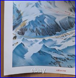 Affiche PIERRE NOVAT Le Ski Au Mont-Blanc Chamonix Passy St-Gervais Megève