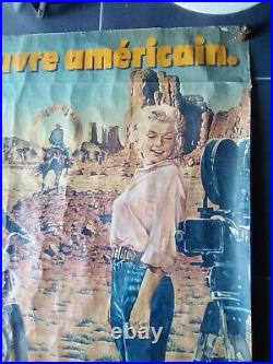 Affiche PIERRE PEYROLLE-LEVI'S James Dean Marilyn Monroe 1968