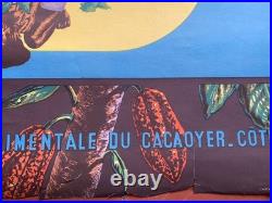 Affiche PLANTEURS ATTENTION Swollen Shoot Cacaoyer Afrique Côte d'Ivoire 50's