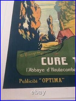 Affiche PLM ancienne Aix les Bains 1920