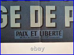 Affiche Paix et Liberté 1951 EUROPE UNIE GAGE DE PAIX illustr. MORAC