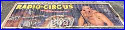 Affiche Palissade Radio Circus Radio Luxembourg Dompteur Gilbert Houcke -fauves