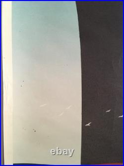 Affiche Paquebot NORMANDIE VOYAGE INAUGURAL du 29 mai 1935 Dim. 100 x 62 cm