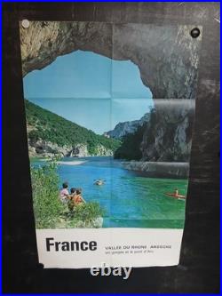 Affiche Photo Couleur Ardeche 1964 100x60cm