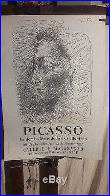 Affiche Picasso 1957 Matarasso Nice Illustrations De Livres