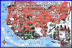 Affiche Poster Afrique Aof Affiche Poster Afrique Aof