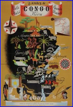 Affiche Poster Afrique Congo
