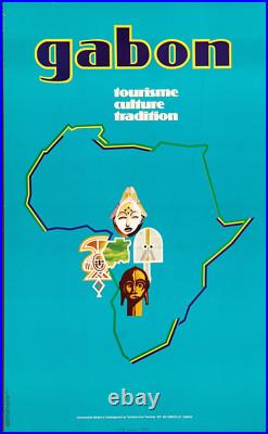 Affiche Poster Afrique Gabon