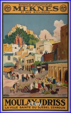 Affiche Poster Afrique Nord Maroc Algerie Tunisie