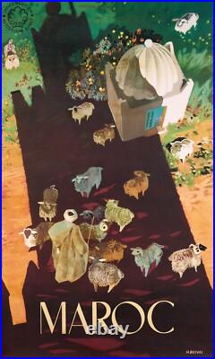 Affiche Poster Afrique Nord Maroc Algerie Tunisie