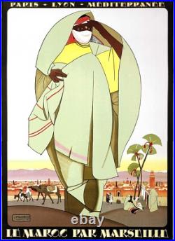 Affiche Poster Afrique Nord Maroc Algerie Tunisie