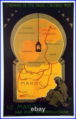 Affiche Poster Afrique Nord Maroc Algerie Tunisie