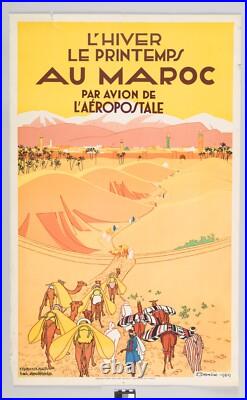 Affiche Poster Afrique Nord Maroc Algerie Tunisie