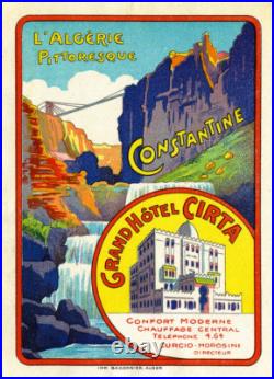 Affiche Poster Afrique Nord Maroc Algerie Tunisie Contantine