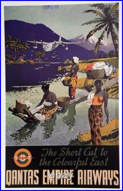 Affiche Poster Afrique Qantas