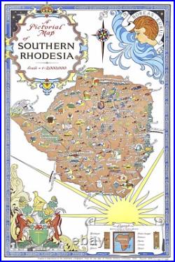 Affiche Poster Afrique Rhodesie