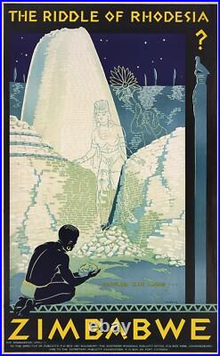 Affiche Poster Afrique Zimbabwe