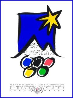 Affiche Poster Alpes Jura Station Ski Sport Hiver Alpes