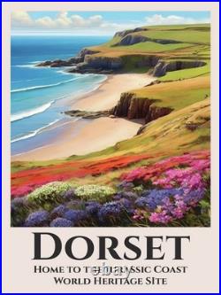 Affiche Poster Angleterre Dorset Swanage Weymouth
