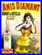Affiche Poster Anis Diamant Alger Bomati Botella