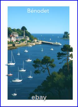Affiche Poster Benodet