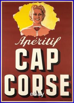 Affiche Poster Cap Corse Aperitif Mattei